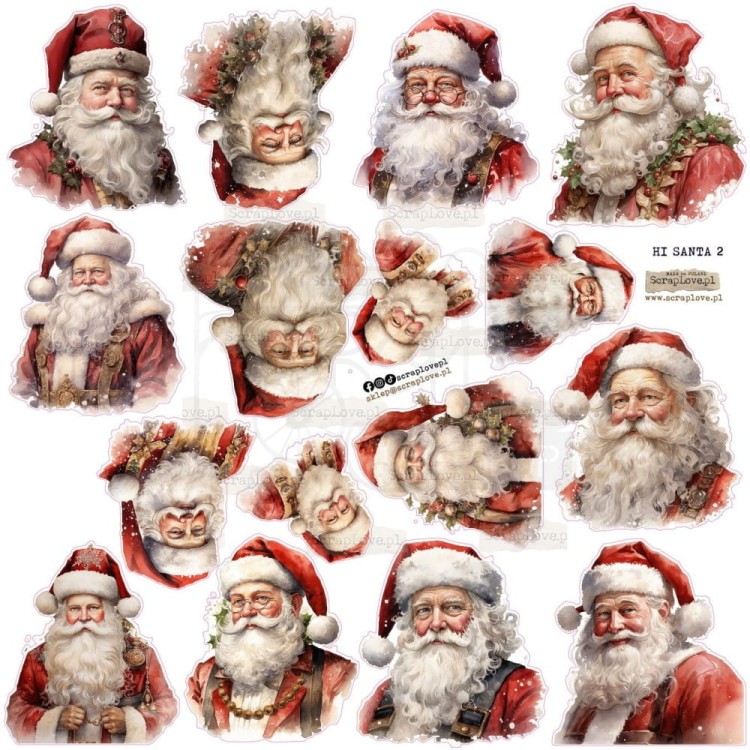 Naklejki do scrapbookingu i art journalingu Hi Santa 2 ScrapLove