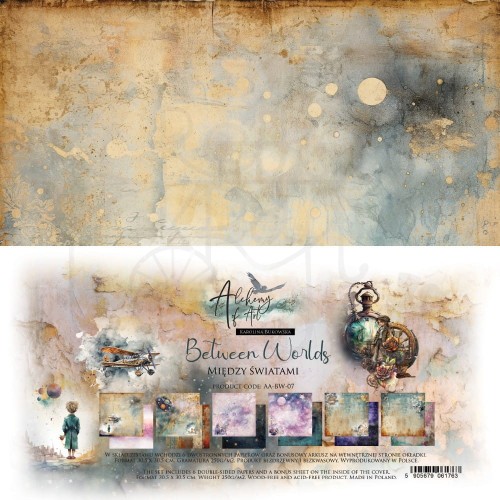 Zestaw papierów do scrapbookingu 30x30 Between Worlds AA-BW-07 Alchemy of Art