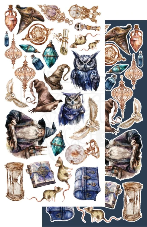 Zestaw papierów do scrapbookingu 15x30 elementy do wycinania Legends of the Magic School AA-LOTMS-10 Alchemy of Art