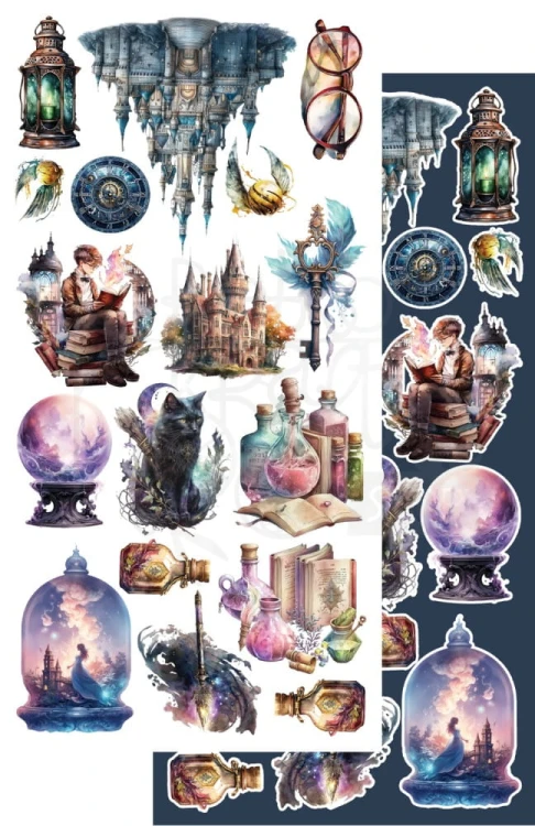 Zestaw papierów do scrapbookingu 15x30 elementy do wycinania Legends of the Magic School AA-LOTMS-10 Alchemy of Art