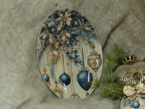 Papier ryżowy 24x33 Blue Christmas 7 LBD340 LaBlanche