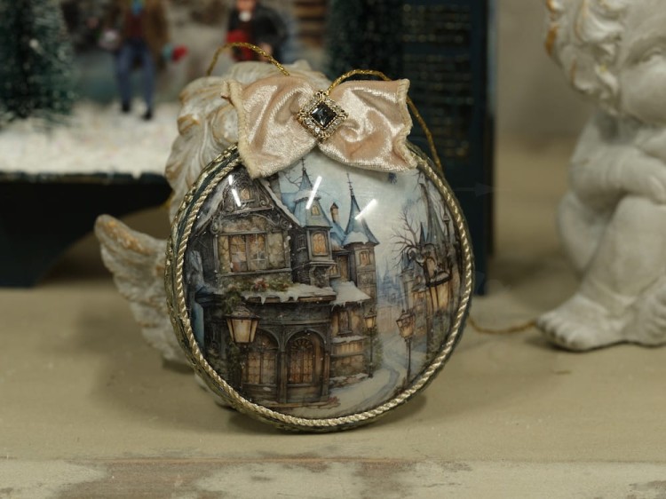 Papier ryżowy 24x33 Blue Christmas 3 LBD336 LaBlanche