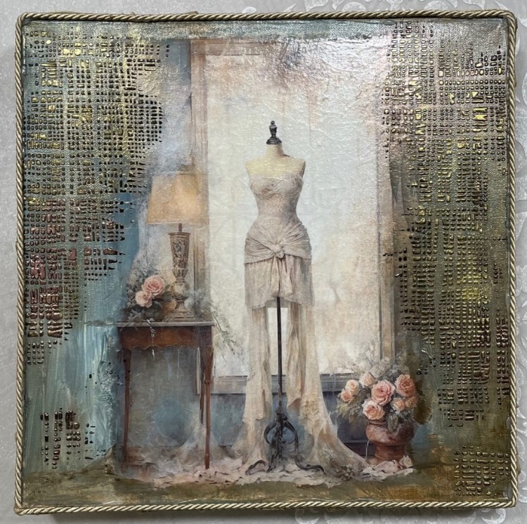 Papier ryżowy 24x33 Faded Flowers 6 LBD332 LaBlanche
