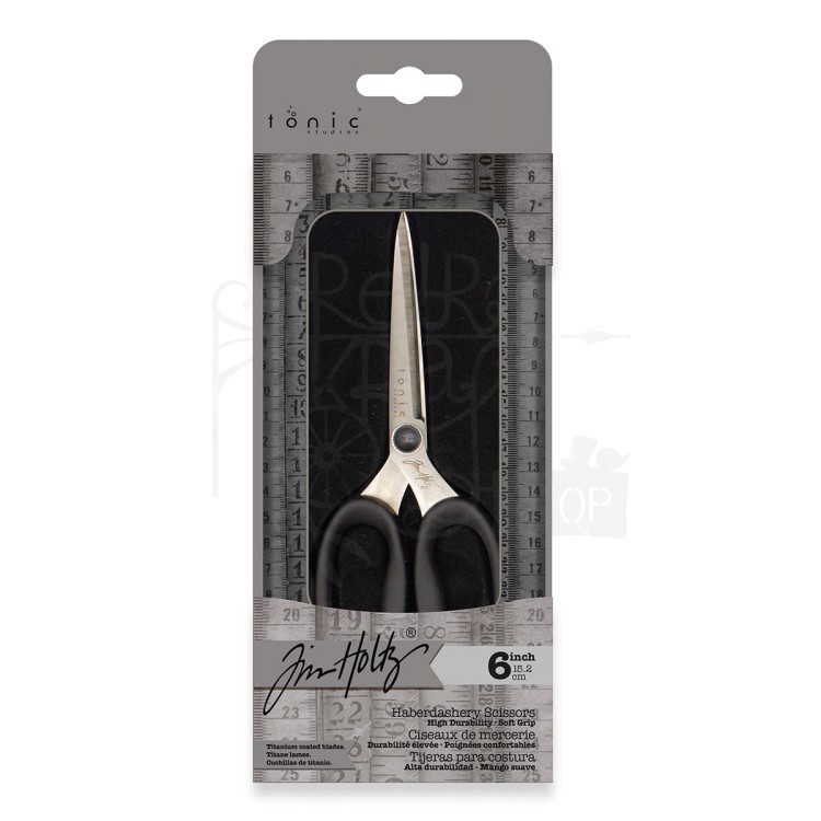 Nożyczki Tim Holtz Haberdashery Scissors 6'' w pudełku 2343E Tim Holtz Tonic Studios