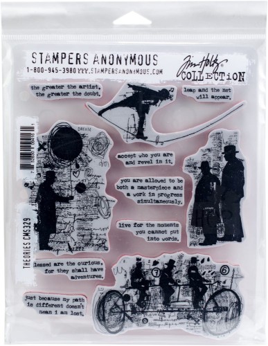 Stempel gumowy kauczukowy Theories CMS329 Tim Holtz Stampers Anonymous