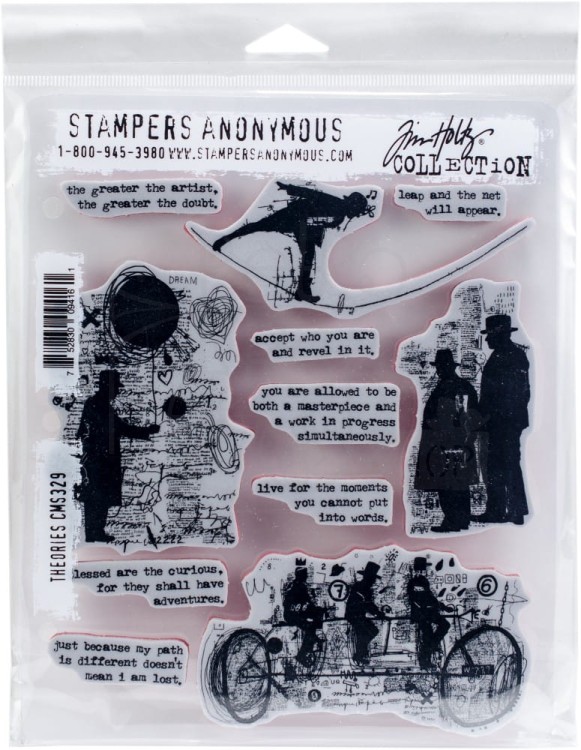 Stempel gumowy kauczukowy Theories CMS329 Tim Holtz Stampers Anonymous