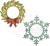 Wykrojnik Thinlits Dies Wreath &amp; Snowflake by Tim Holtz 664210 Sizzix