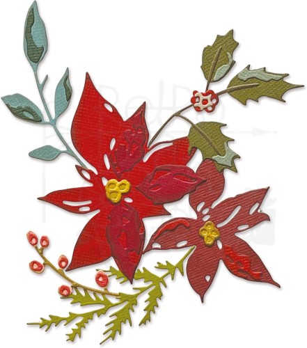Wykrojnik Thinlits Dies Festive Bouquet by Tim Holtz 665565 Sizzix