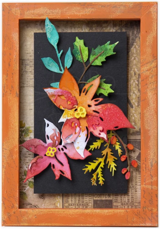 Wykrojnik Thinlits Dies Festive Bouquet by Tim Holtz 665565 Sizzix