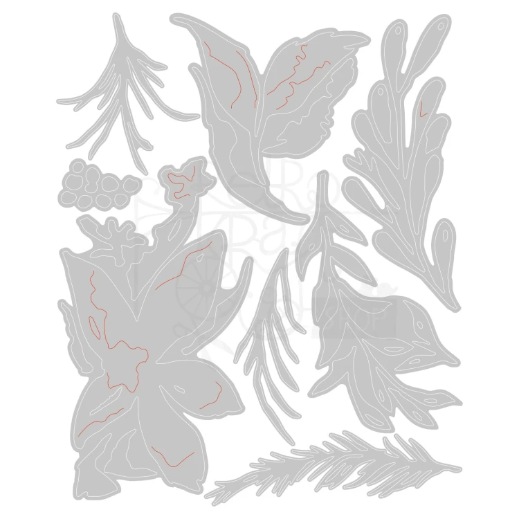 Wykrojnik Thinlits Dies Holiday Brushstroke #3 666067 Sizzix