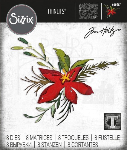 Wykrojnik Thinlits Dies Holiday Brushstroke #3 666067 Sizzix