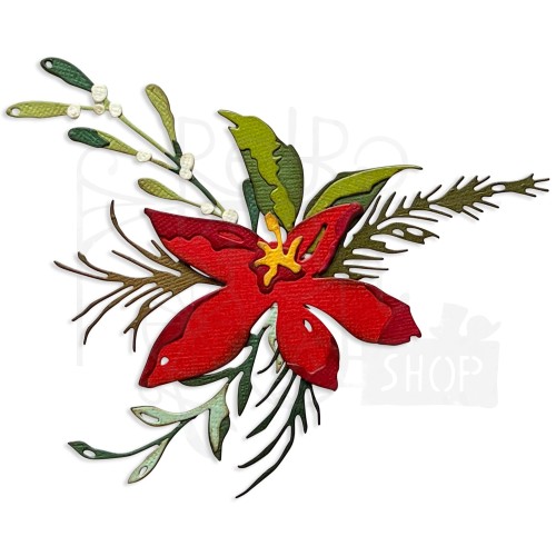 Wykrojnik Thinlits Dies Holiday Brushstroke #3 666067 Sizzix