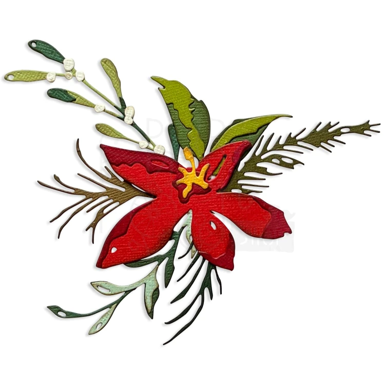 Wykrojnik Thinlits Dies Holiday Brushstroke #3 666067 Sizzix