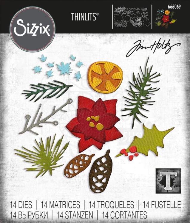 Wykrojnik Thinlits Dies Modern Festive 666069 Sizzix