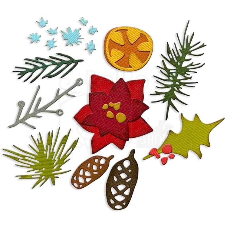 Wykrojnik Thinlits Dies Modern Festive 666069 Sizzix