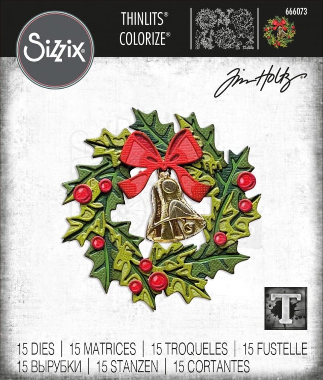 Wykrojnik Thinlits Dies Yuletide Colorize 666073 Sizzix
