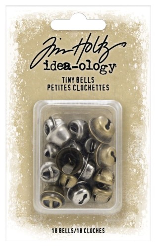 Ozdoby metalowe dzwoneczki Idea-Ology Tiny Metal Bells 18szt TH94201 Tim Holtz
