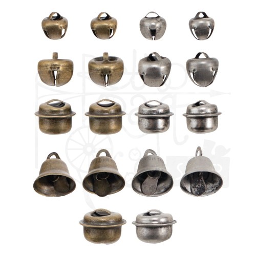 Ozdoby metalowe dzwoneczki Idea-Ology Tiny Metal Bells 18szt TH94201 Tim Holtz