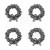 Ozdoby metalowe wianki Idea-Ology Metal Adornments Christmas 4 szt TH94300 Tim Holtz