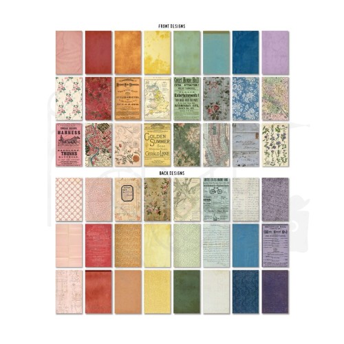 Ozdoby papierowe Idea-Ology Backdrops Double-Sided Cardstock Volume #5 24szt TH94309 Tim Holtz