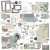 Ozdoby papierowe die-cuts Vintage Artistry Moonlit Garden Ephemera Bits 114szt VMG25712 49 and Market