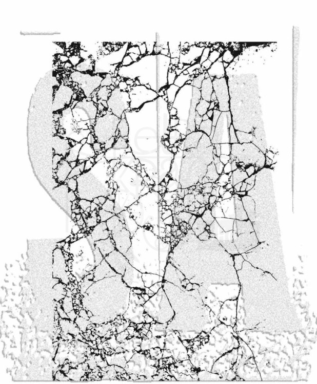 Stempel gumowy kauczukowy Shattered W/Grid Block CMS466 Tim Holtz Stampers Anonymous