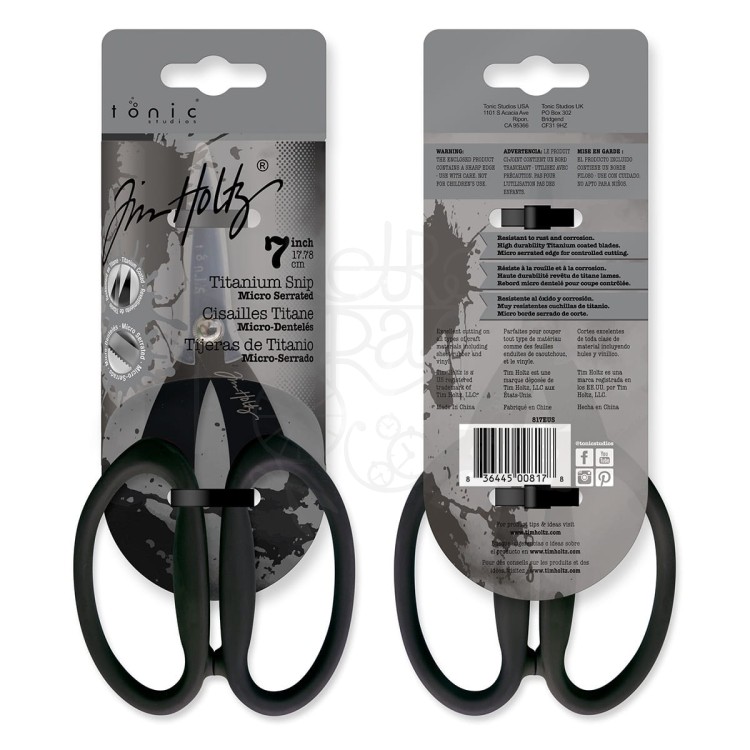 Nożyczki Tim Holtz Non-Stick Titanium Micro Serrated Scissors 7'' 817EUS Tim Holtz Tonic Studios