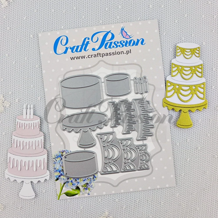 Zestaw wykrojników tort piętrowy CP-78 Craft Passion