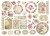 Ozdoby kształty tekturowe Die Cuts Precious 39szt DFLDC88 Stamperia