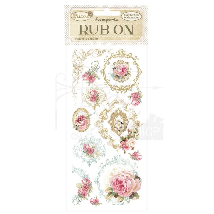 Rub-on transfer 10x21.6cm Precious Ramki DFLRB63 Stamperia