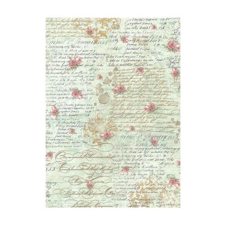 Papier ryżowy A6 Precious Backgrounds tła 8szt DFSAK6013 Stamperia