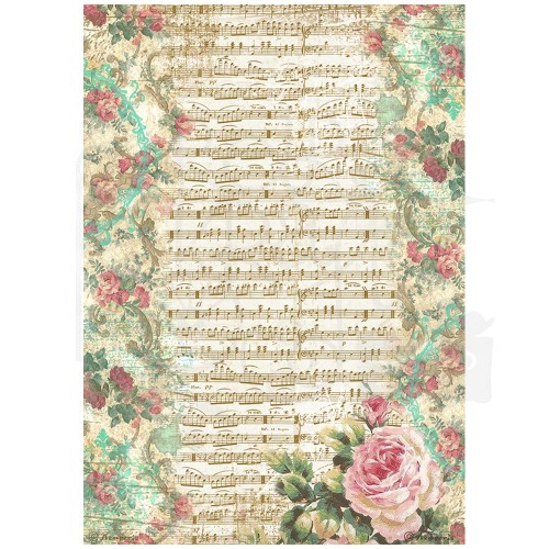 Papier ryżowy A4 Precious Muzyka DFSA4830 Stamperia