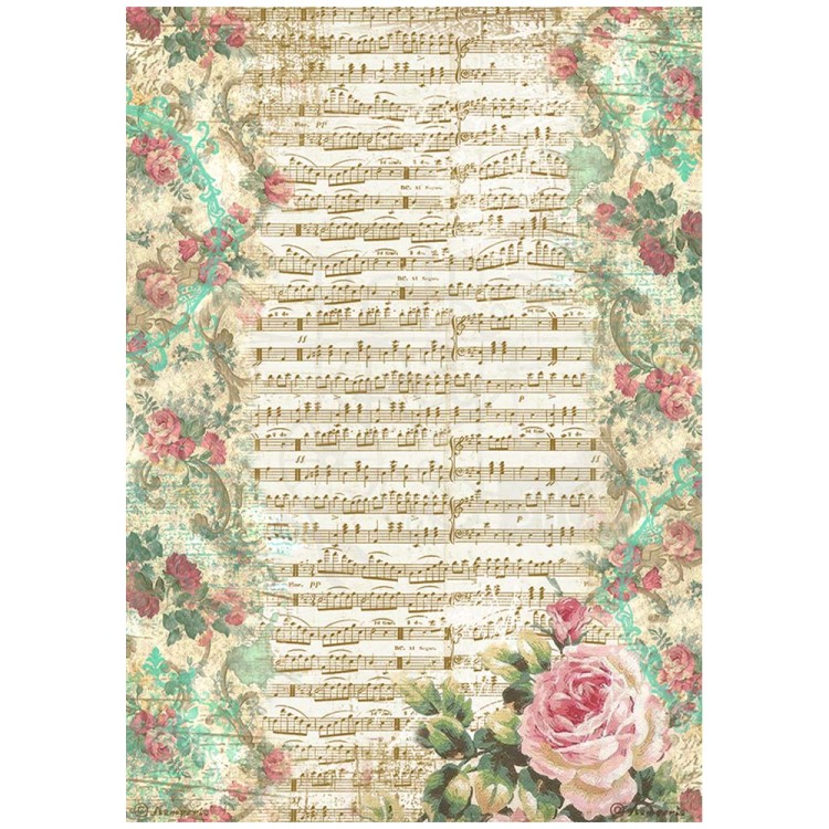 Papier ryżowy A4 Precious Muzyka DFSA4830 Stamperia