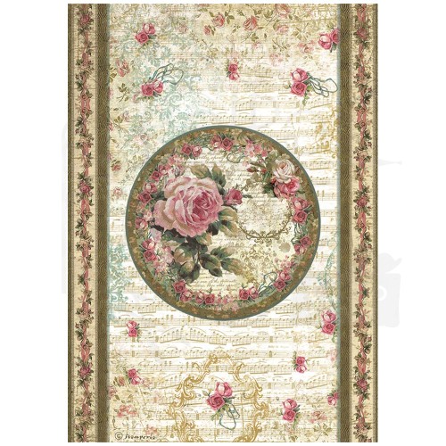 Papier ryżowy A4 Precious Peonia DFSA4827 Stamperia