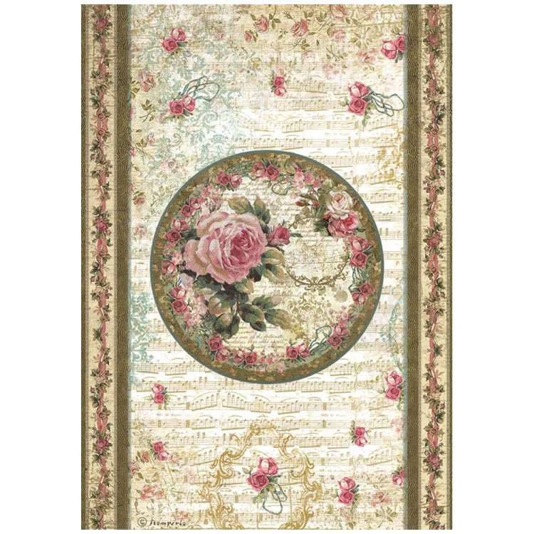 Papier ryżowy A4 Precious Peonia DFSA4827 Stamperia