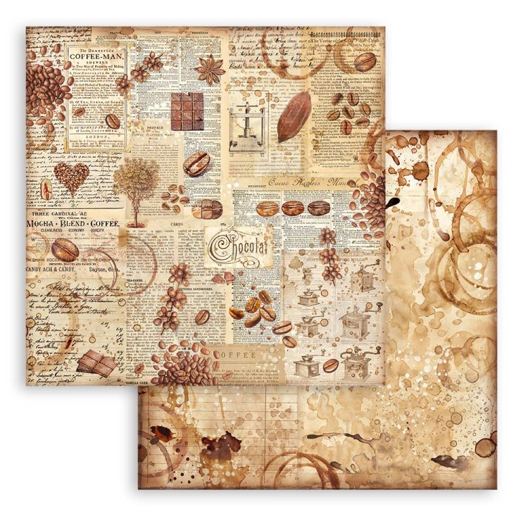 Zestaw papierów 20x20 Coffe &amp; Chocolate SBBS93 Stamperia