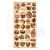 Zestaw papierów 15x30 elementy do wycięcia Coffe &amp; Chocolate SBBV26 Stamperia