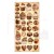 Zestaw papierów 15x30 elementy do wycięcia Coffe &amp; Chocolate SBBV26 Stamperia