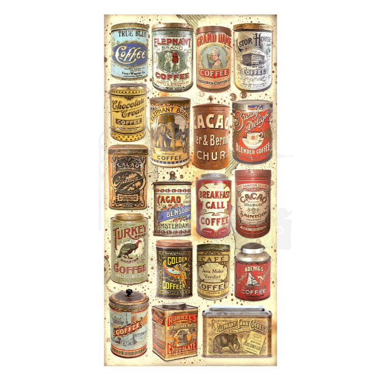 Zestaw papierów 15x30 elementy do wycięcia Coffe &amp; Chocolate SBBV26 Stamperia