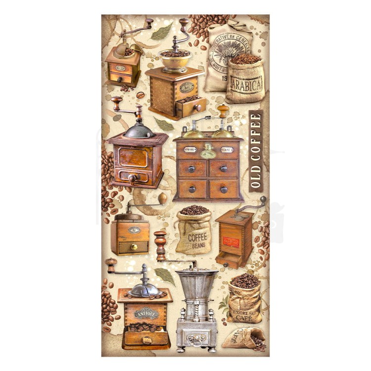Zestaw papierów 15x30 elementy do wycięcia Coffe &amp; Chocolate SBBV26 Stamperia