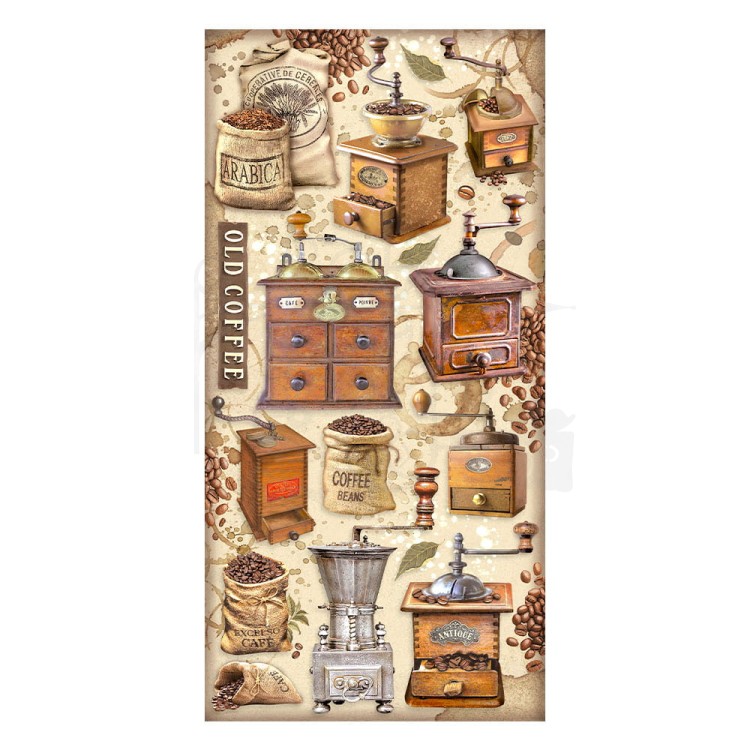 Zestaw papierów 15x30 elementy do wycięcia Coffe &amp; Chocolate SBBV26 Stamperia
