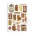 Papier washi A5 Coffe &amp; Chocolate 8 szt SBW01 Stamperia
