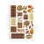 Papier washi A5 Coffe &amp; Chocolate 8 szt SBW01 Stamperia