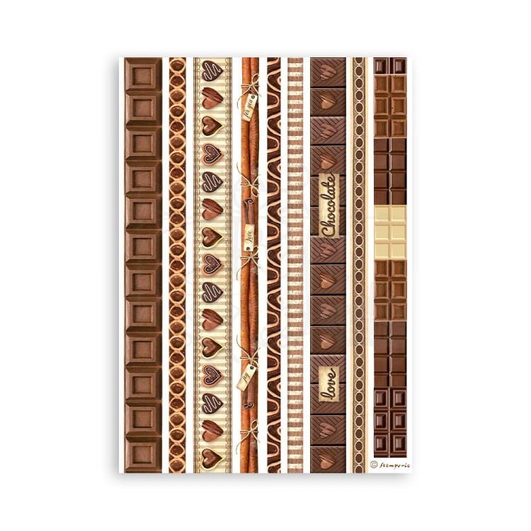 Papier washi A5 Coffe &amp; Chocolate 8 szt SBW01 Stamperia