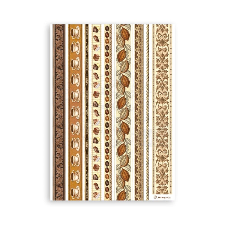 Papier washi A5 Coffe &amp; Chocolate 8 szt SBW01 Stamperia