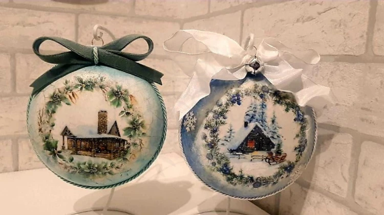 Papier ryżowy A4 Bombki Boże Narodzenie ST0069 Studio75