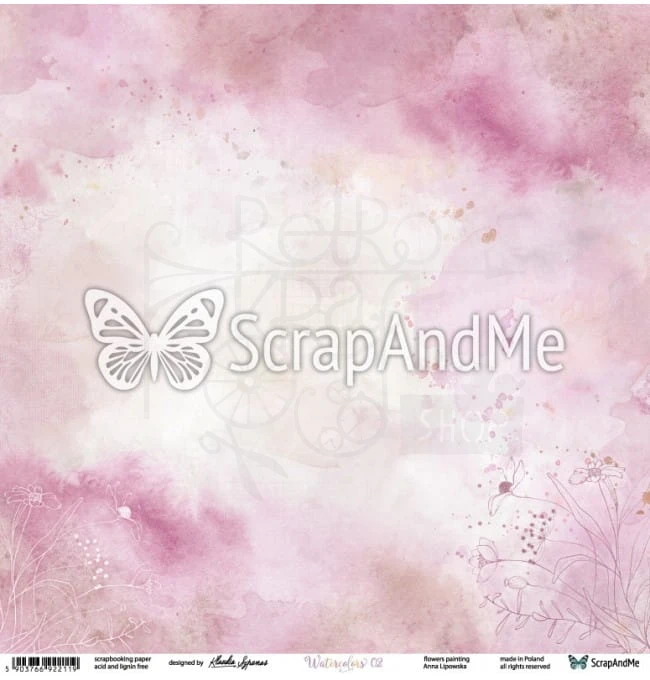 Papier do scrapbookingu 30x30 Watercolors 01/02 ScrapAndMe