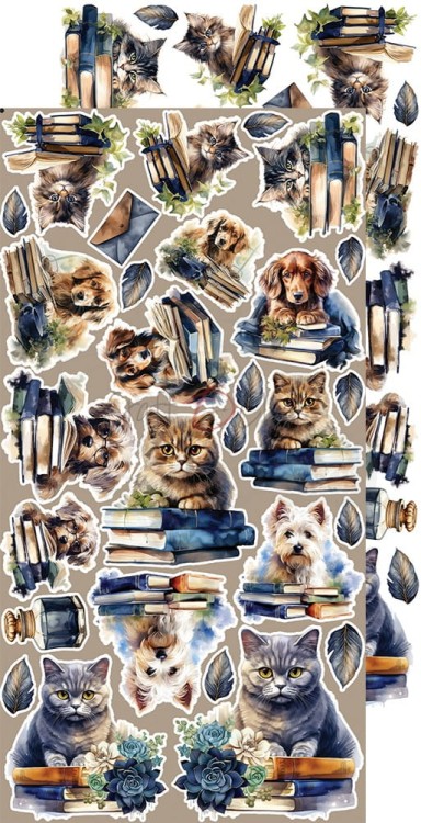 Zestaw dodatków 15x30 Lovely When You Read - Book Lovers - CC-C62-LWR-12 Craft O’Clock