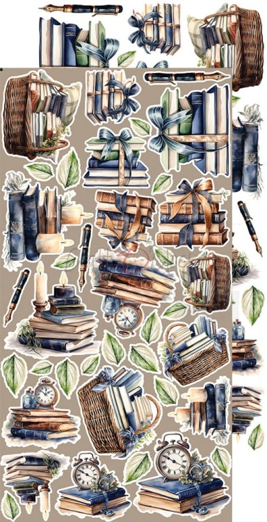 Zestaw dodatków 15x30 Lovely When You Read - Book Lovers - CC-C62-LWR-12 Craft O’Clock
