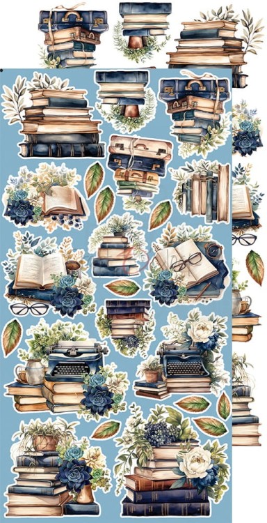 Zestaw dodatków 15x30 Lovely When You Read - Mix - CC-C62-LWR-13 Craft O’Clock